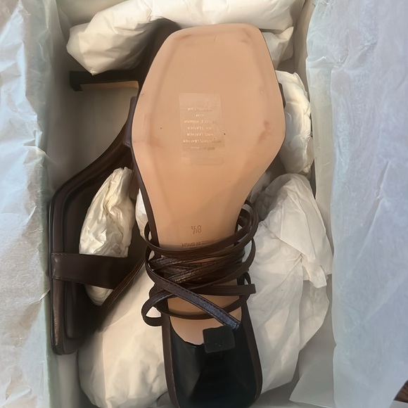 NWT great X-Mas gift!! J.Crew Leni Sandal, chocolate brown, sz 8.5. New in box! - Picture 8 of 10